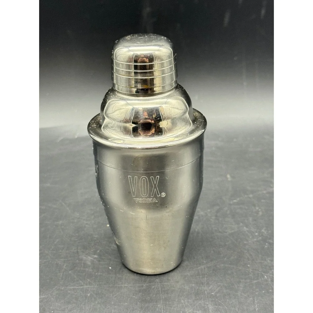 VOX Vodka Mini Martini Cocktail Shaker Stainless Steel Barware Promotional 6